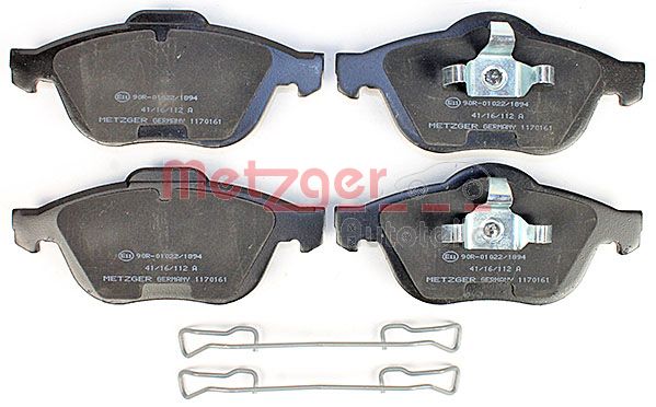 METZGER 1170161 Bremsbelagsatz, Scheibenbremse